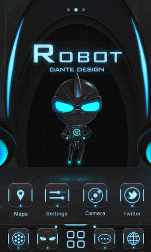 Robot GO Launcher Theme screenshot 1