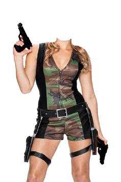 Army Women Photo Suit screenshot 1