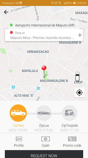 Zip Taxi App screenshot 1