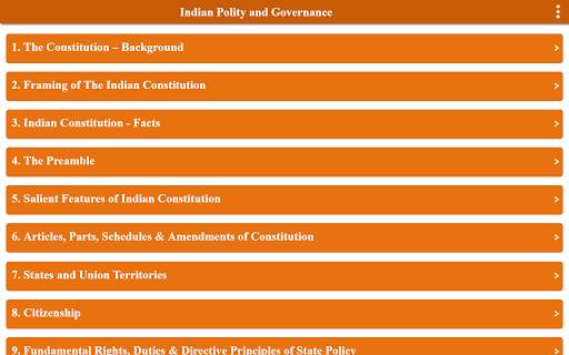 Indian Constitution, Polity & Governance (Free) screenshot 7
