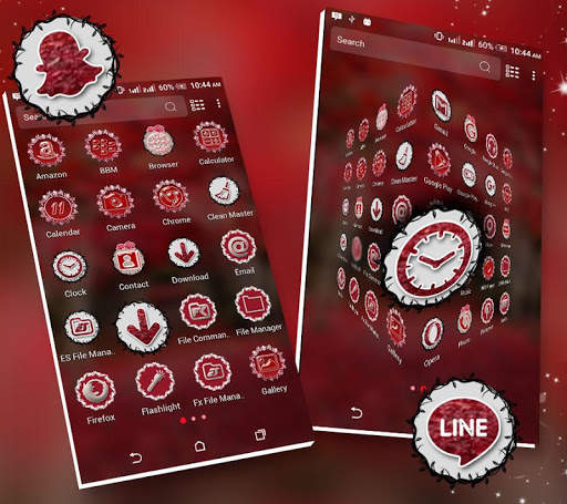 Red Leaves Launcher Theme screenshot 1