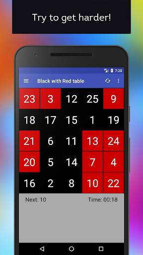 Schulte Table - speed reading and mental workout! screenshot 4