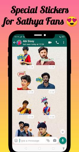 Sathya - Tamil Serial Stickers for Whatsapp screenshot 1