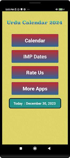 Urdu (Islamic) Calendar 2024 screenshot 2