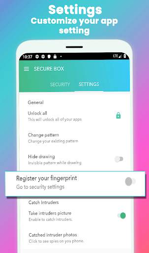 App Locker Fingerprint - Call Blocker, hide photo screenshot 5