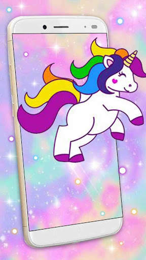 Silvery Unicorn Live Wallpaper screenshot 3