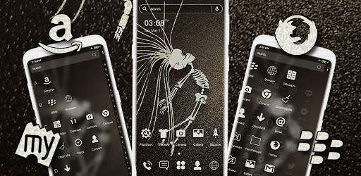 Girly Skeleton Launcher Theme screenshot 6