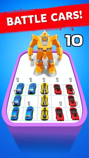 Robot Merge Master: Car Games screenshot 2