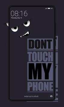 Don't Touch My Phone Wallpaper screenshot 5