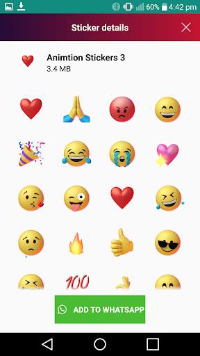 Animated Stickers for whats WA screenshot 2