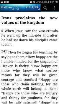 Holy Bible J.B. Phillips New Testament(Phillips) screenshot 11