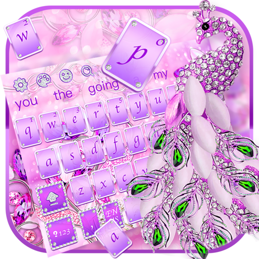 Glitter Diamond Princess Keyboard Theme icon