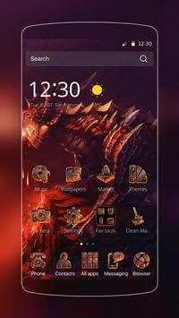 Fire Dragon Launcher screenshot 1