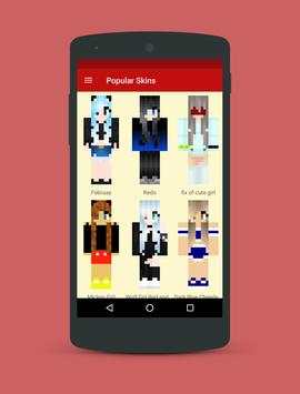 Minecraft Skins for Girls Cool screenshot 1