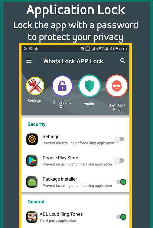AVA Lock whats lock app lock screenshot 1