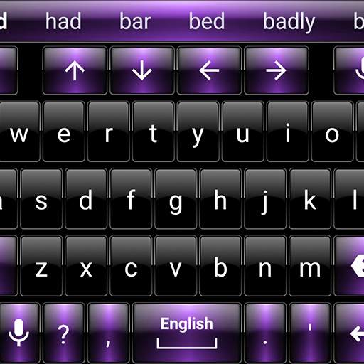 Keyboard Theme Dusk Black Purple 150.0