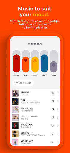 Moodagent Music Streaming screenshot 1