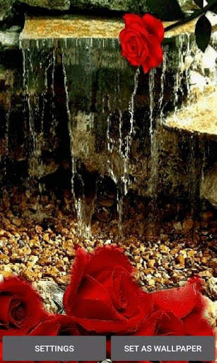 Rose Waterfall Live Wallpaper screenshot 1