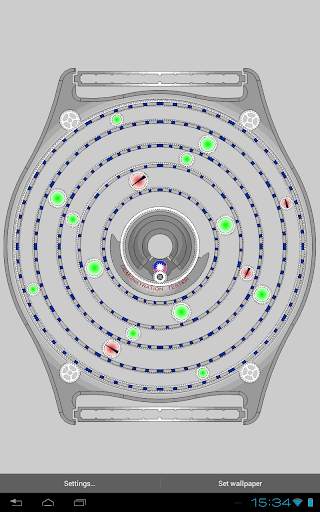 Planetary Clock Live-Wallpaper screenshot 8