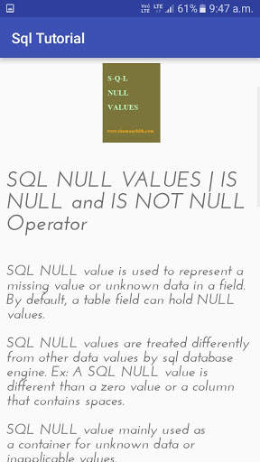 Sql Query Tutorial screenshot 1