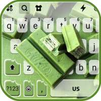 Green Matcha Candy Keyboard Background logo
