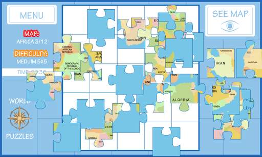 World Map Puzzle screenshot 4