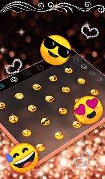 Rose Gold Pearl Keyboard Theme screenshot 4