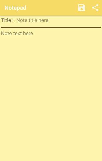 Notepad for android screenshot 2