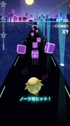 ビートラッシュ！Beat Runner！人気曲音楽リズムゲー screenshot 1