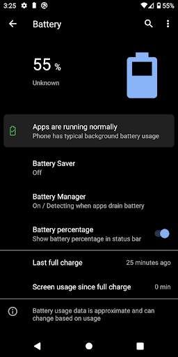 Battery screenshot 1