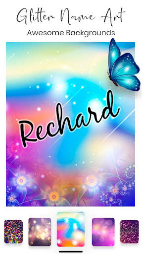 Glitter Name Art screenshot 1