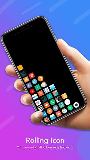 Rolling Icon Launcher 2021 screenshot 1