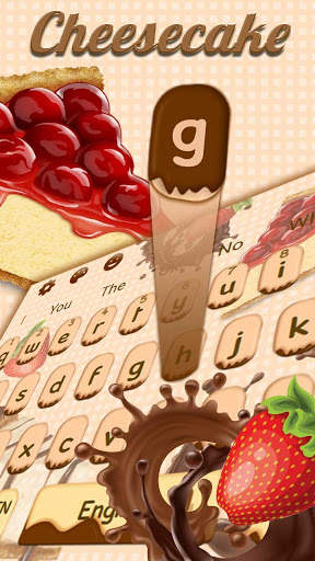 Yummy Cheese Cake keyboard Theme screenshot 3