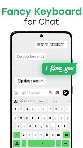 Stylish keyboard and fonts art screenshot 4