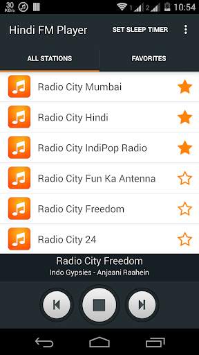Hindi FM Player – Best Radios स्क्रीनशॉट 2
