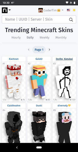 NameMC: The Best Minecraft Skins screenshot 1