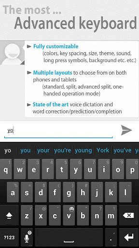 Thumb Keyboard screenshot 1