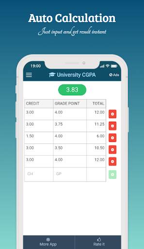 University CGPA Calculator screenshot 2