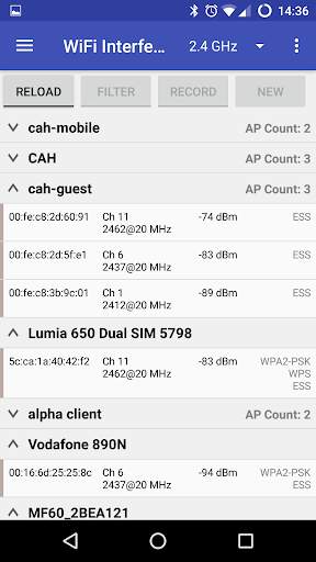 WiFi Interference Analyzer screenshot 2