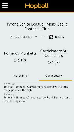 Hopball - GAA Live Scores and Results screenshot 2