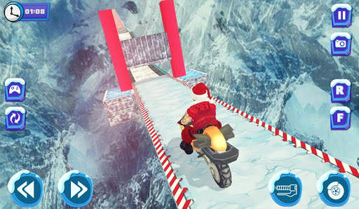 Chrismas Impossible Bike Stunt 3D screenshot 6