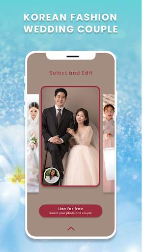 Korean Fashion Wedding Couple screenshot 1