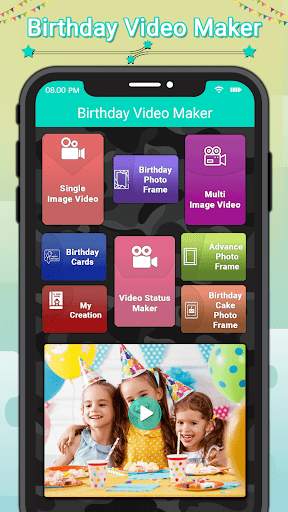 Birthday Party Photo Video Maker screenshot 1
