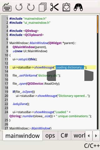 CommentR code editor 7 تصوير الشاشة