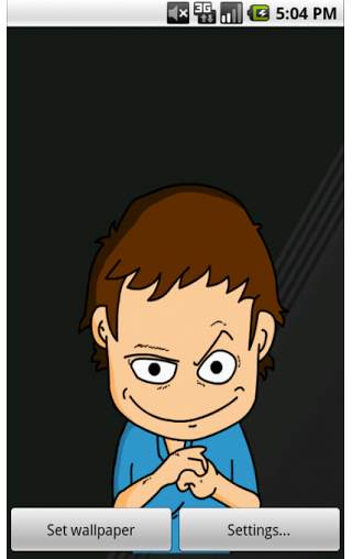 Face Boy Live Wallpaper Free screenshot 1