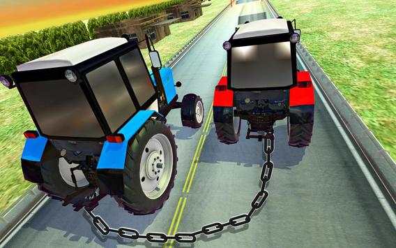 Chained Cars Driving : Tractor Farming Simulator screenshot 4