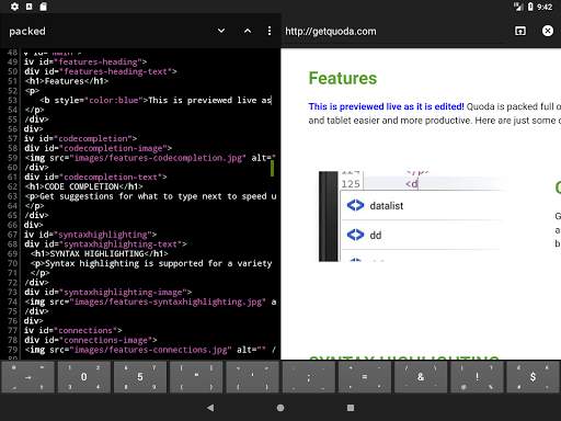 Quoda Code Editor screenshot 9