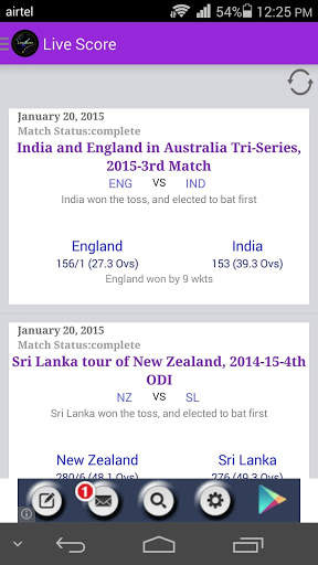 World Cup Livescore Cricket screenshot 1