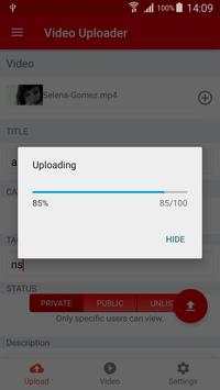 Video Uploader screenshot 3