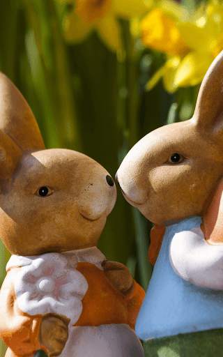 Easter Bunny Live Wallpaper HD screenshot 1